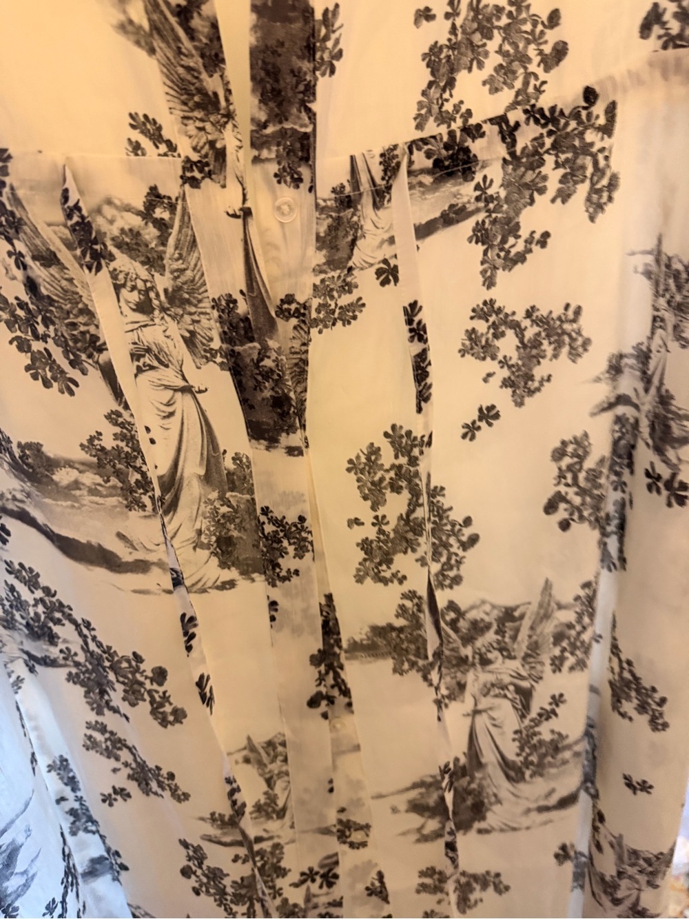 All Saints Skye Floral Asymmetric Hem Midi Dress - Picture 8 of 11